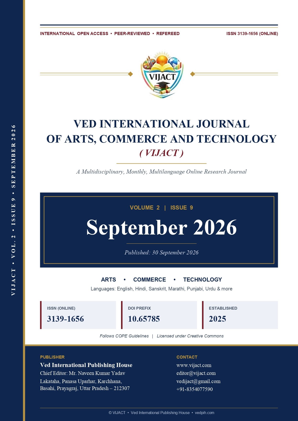 					View Vol. 2 No. 9 (2026): September 2026
				